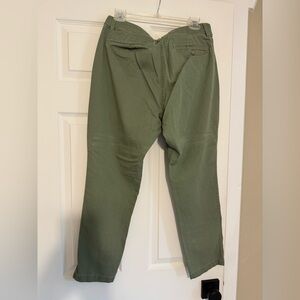 J. Crew Olive Green Chinos Relaxed Fit Cotton